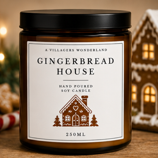 Gingerbread House Candle