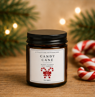 Candy Cane Candle