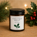 Christmas Holly Candle