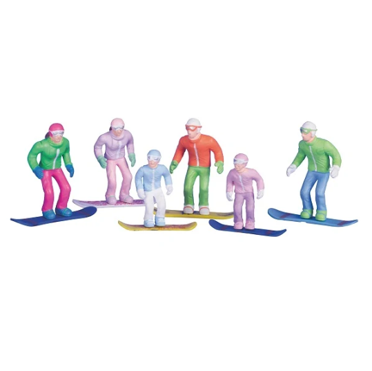 Figurines Standing Snowboarding 6pce 1:32 | JC54300