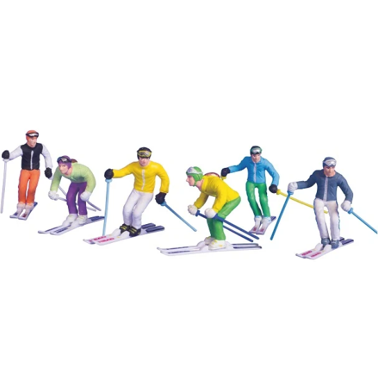 Figurines Skiers 6pce 1:32 | JC54400